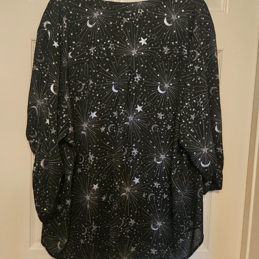 Torrid - Harper Georgette 3/4 Sleeve Blouse - Picture 4 of 4